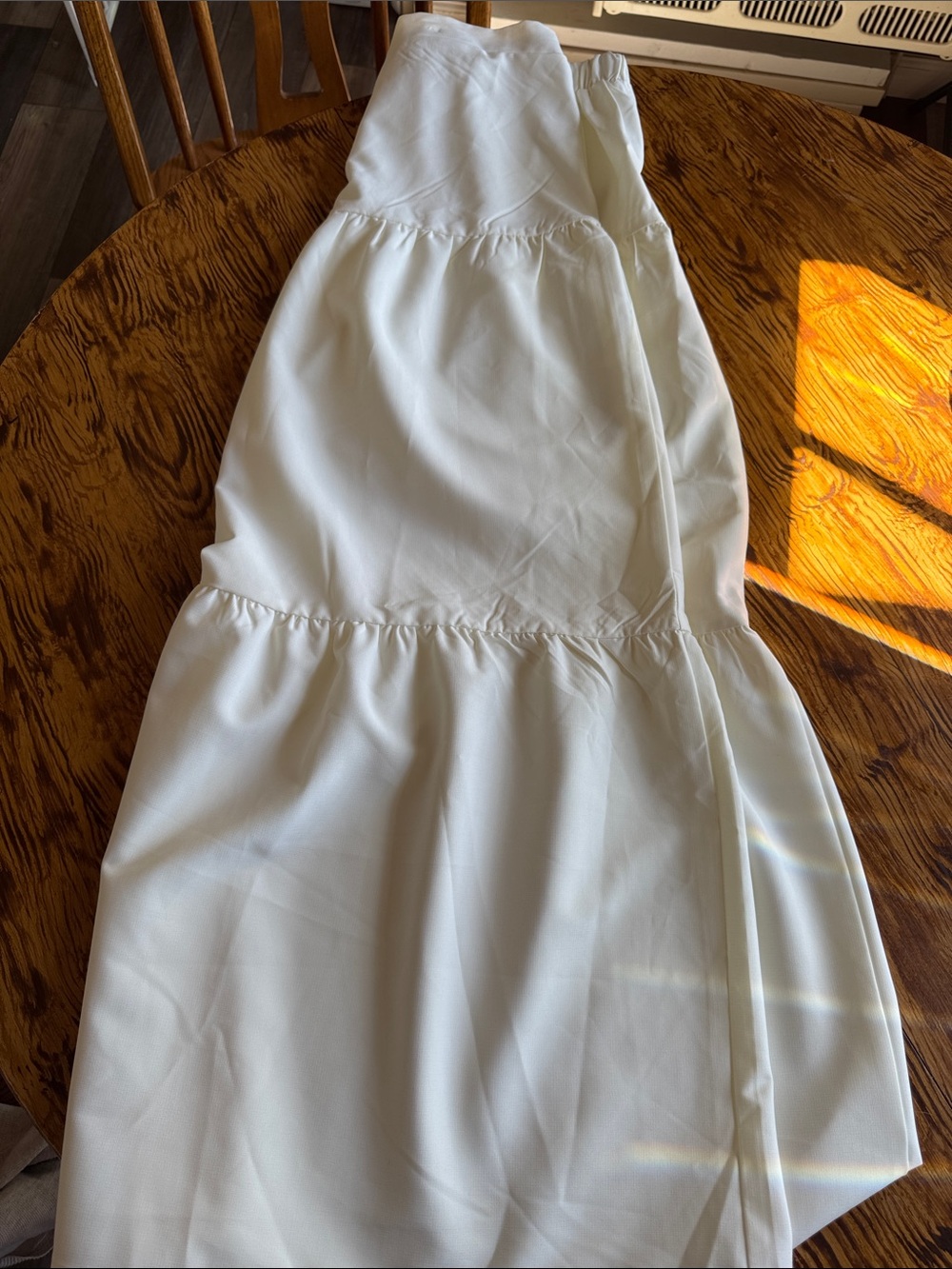 Women’s White Tiered Maxi Dress